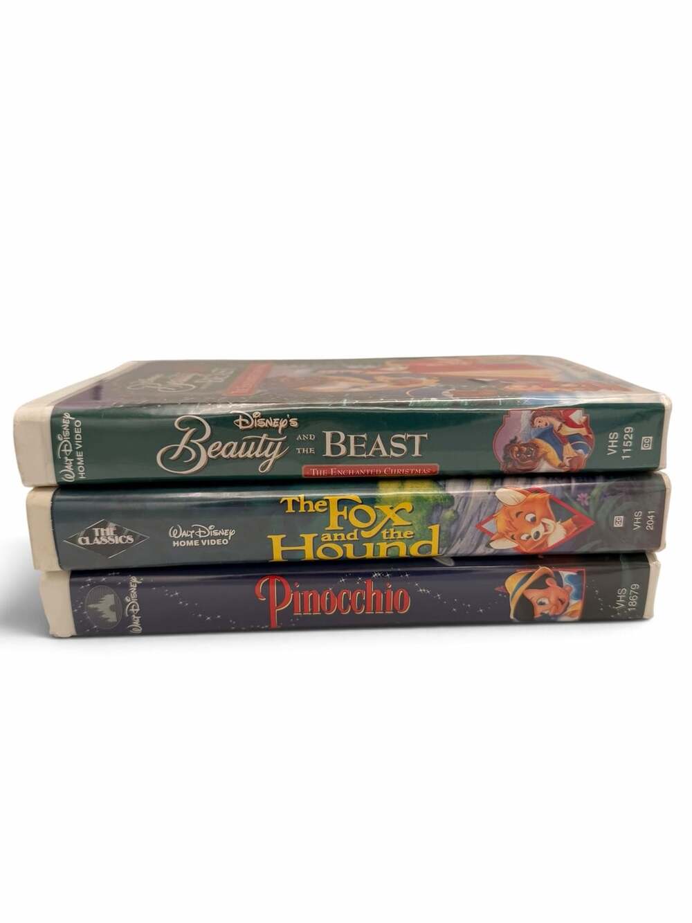 Walt Disney VHS Lot Beauty and the Beast The Fox and the Hound